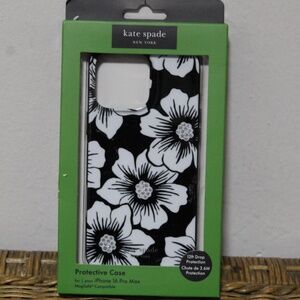 Kate Spade. New York.  Floral Protective Case.  iPhone 16 Max Pro.